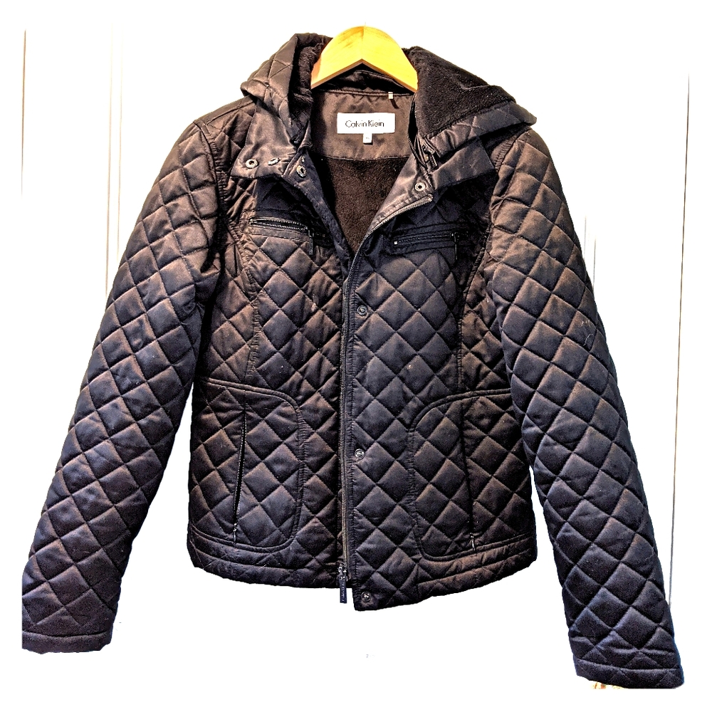 Women's juniors Calvin Klein quilted Jacket sz XS
